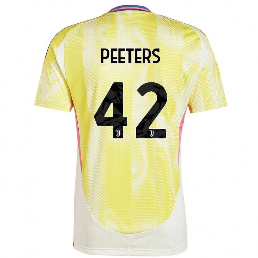 Danxen Kinderen Daouda Peeters #42 Zonnig Geel Uitshirt Uittenue 2024/25 T-Shirt