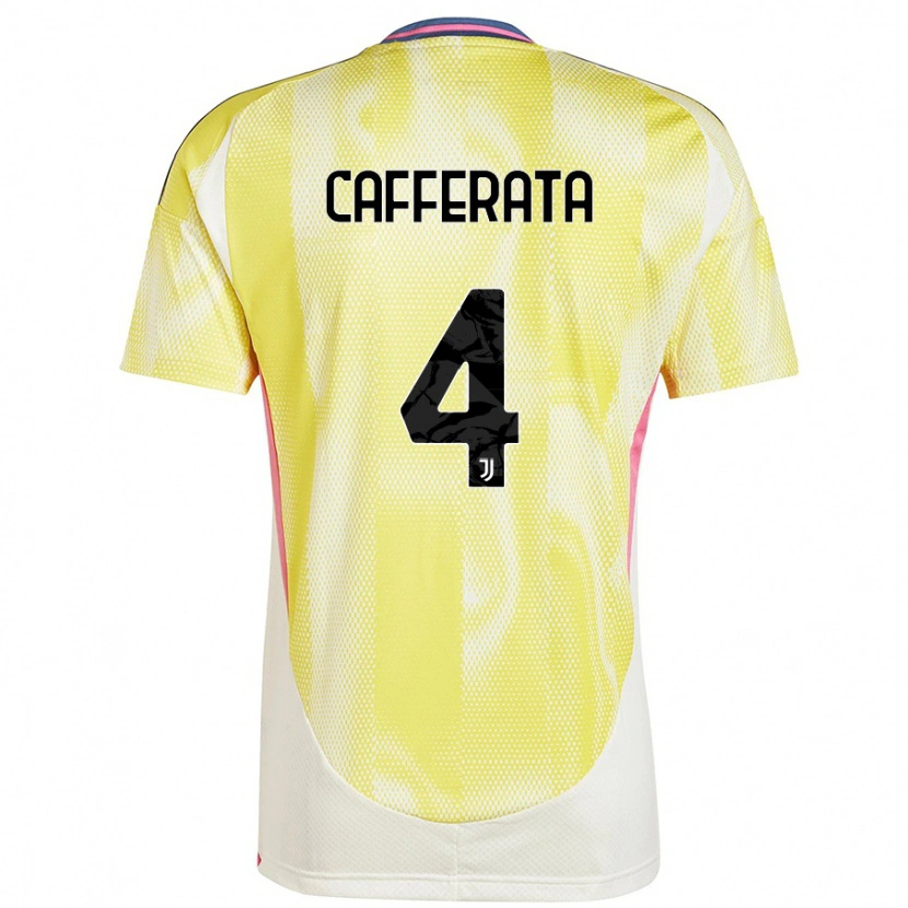 Danxen Kinderen Federica Cafferata #4 Zonnig Geel Uitshirt Uittenue 2024/25 T-Shirt