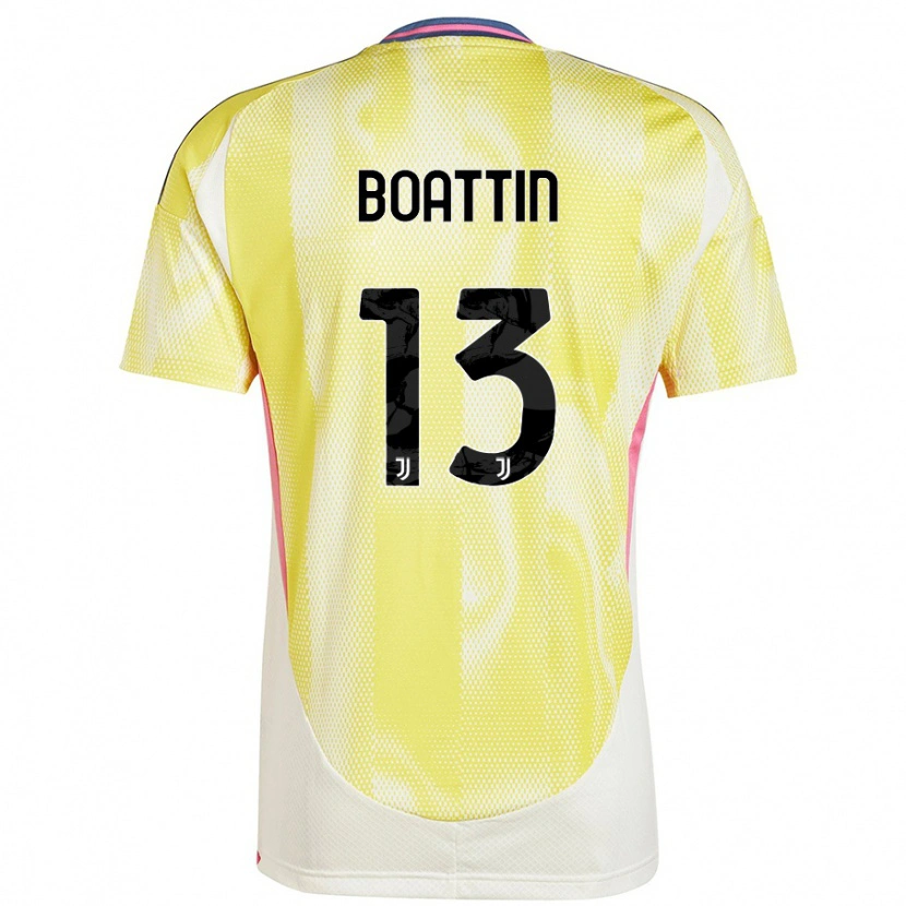 Danxen Kinderen Lisa Boattin #13 Zonnig Geel Uitshirt Uittenue 2024/25 T-Shirt