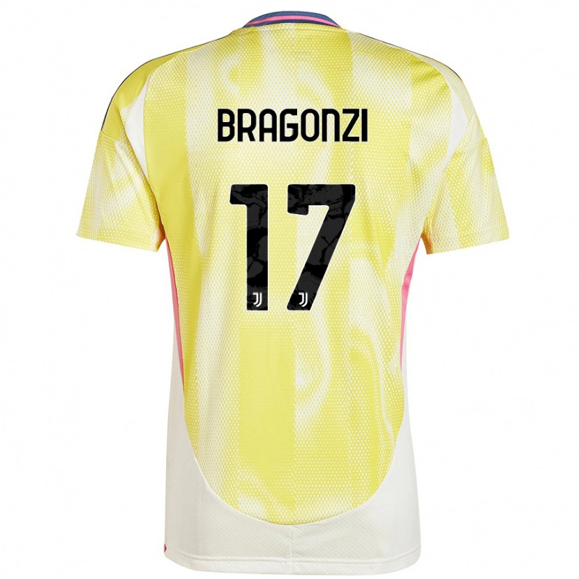 Danxen Kinderen Asia Bragonzi #17 Zonnig Geel Uitshirt Uittenue 2024/25 T-Shirt