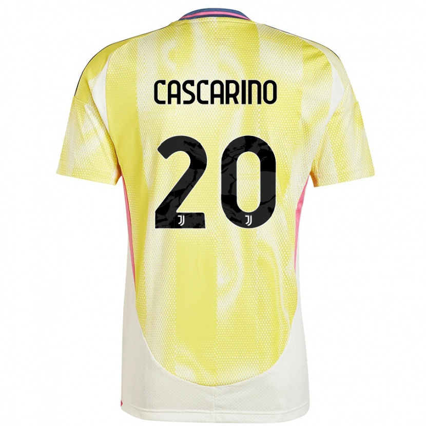 Danxen Kinderen Estelle Cascarino #20 Zonnig Geel Uitshirt Uittenue 2024/25 T-Shirt