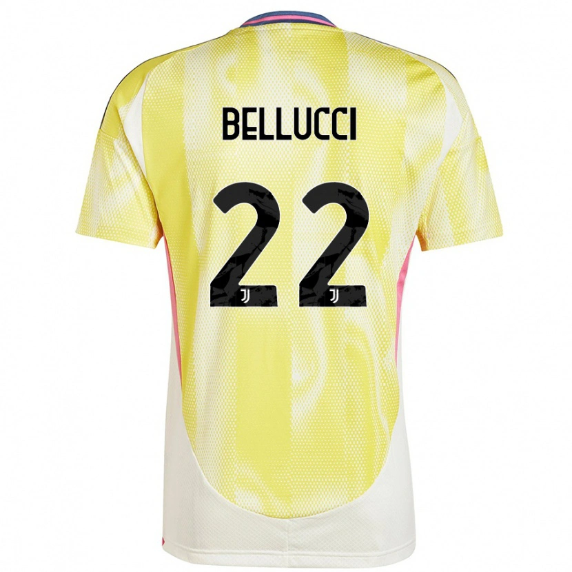 Danxen Kinderen Melissa Bellucci #22 Zonnig Geel Uitshirt Uittenue 2024/25 T-Shirt