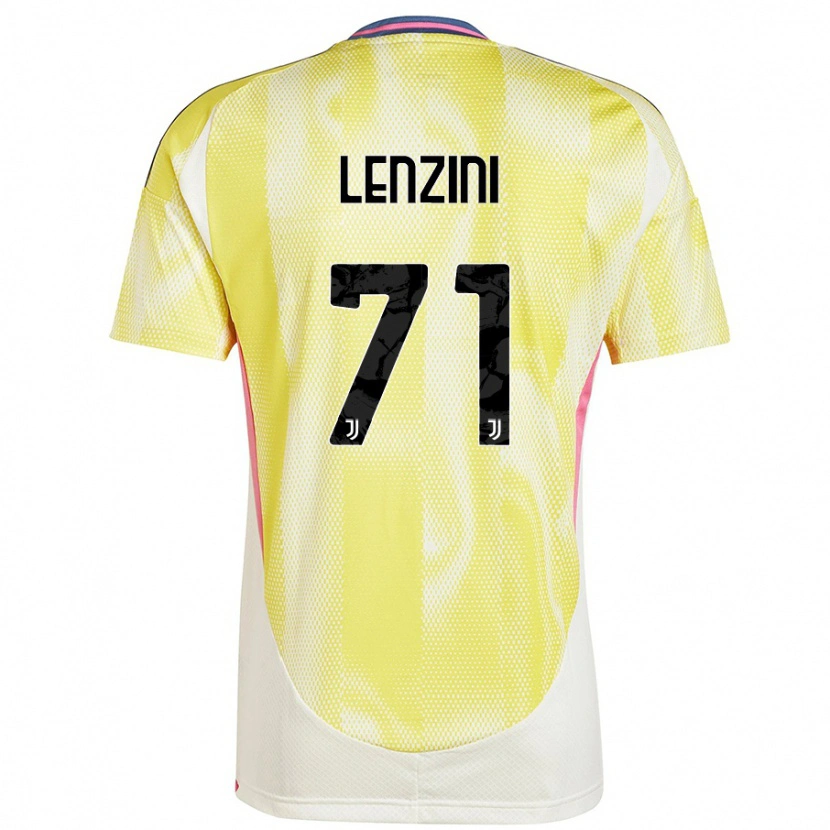 Danxen Kinderen Martina Lenzini #71 Zonnig Geel Uitshirt Uittenue 2024/25 T-Shirt