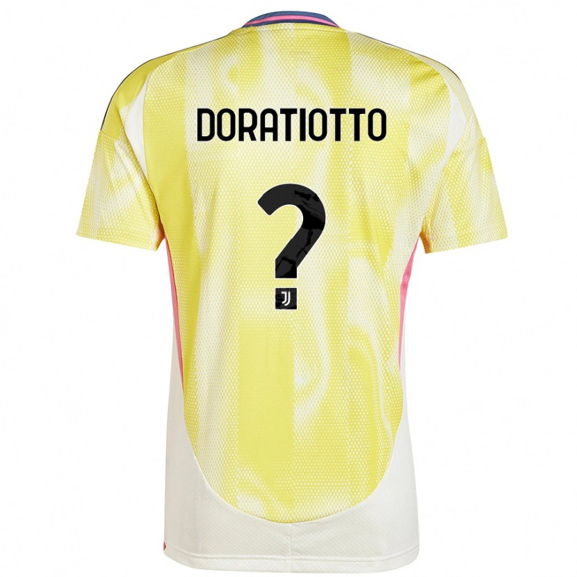 Danxen Kinderen Giulio Doratiotto #0 Zonnig Geel Uitshirt Uittenue 2024/25 T-Shirt