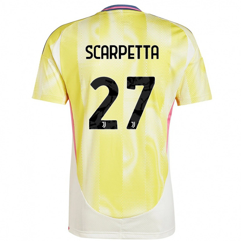 Danxen Kinderen Jacopo Scarpetta #27 Zonnig Geel Uitshirt Uittenue 2024/25 T-Shirt