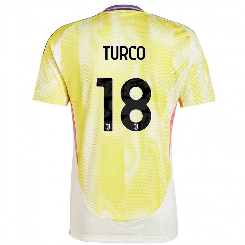 Danxen Kinderen Nicolo Turco #18 Zonnig Geel Uitshirt Uittenue 2024/25 T-Shirt