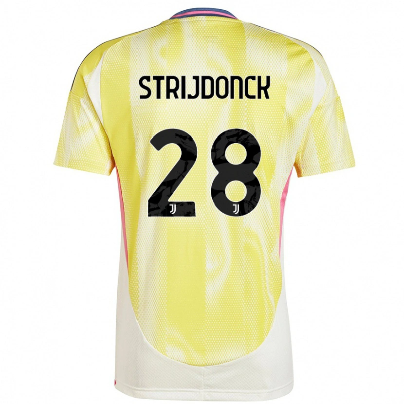 Danxen Kinderen Bayron Strijdonck #28 Zonnig Geel Uitshirt Uittenue 2024/25 T-Shirt