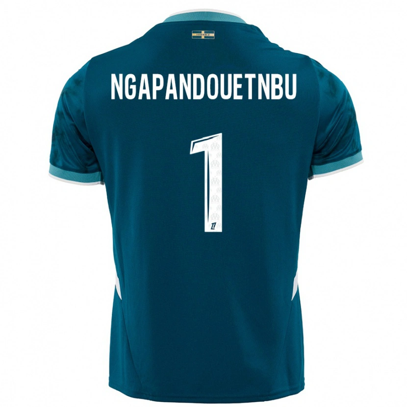 Danxen Kinderen Simon Ngapandouetnbu #1 Turkoois Blauw Uitshirt Uittenue 2024/25 T-Shirt