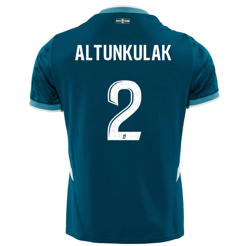 Danxen Kinderen Selen Altunkulak #2 Turkoois Blauw Uitshirt Uittenue 2024/25 T-Shirt