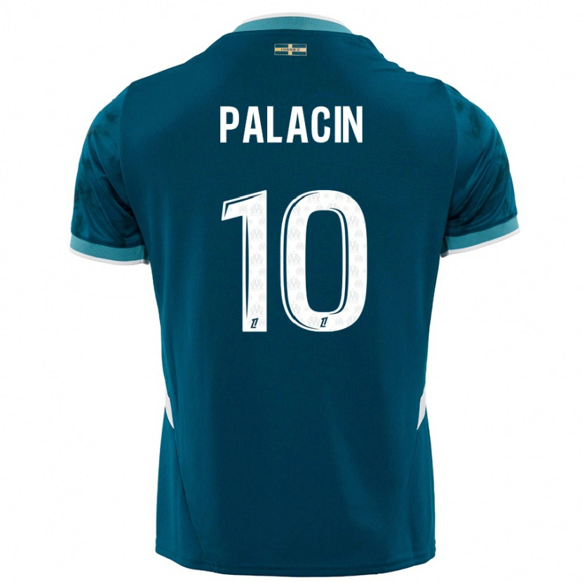 Danxen Kinderen Sara Palacin #10 Turkoois Blauw Uitshirt Uittenue 2024/25 T-Shirt