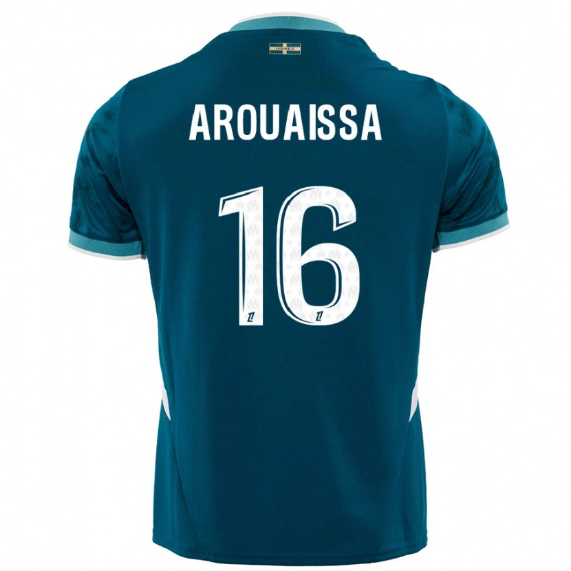 Danxen Kinderen Ines Arouaissa #16 Turkoois Blauw Uitshirt Uittenue 2024/25 T-Shirt