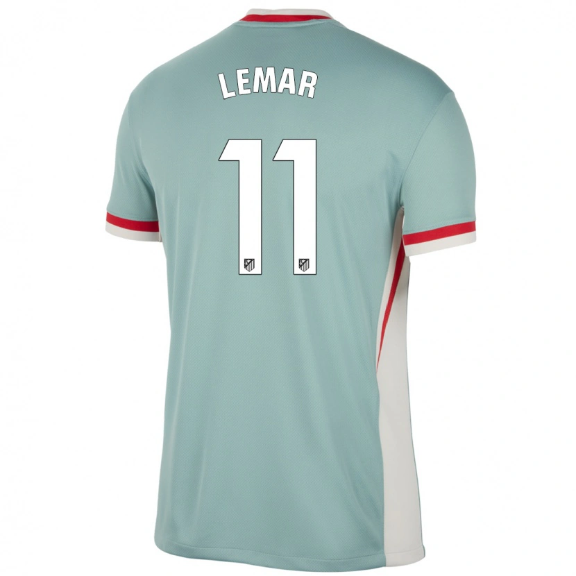 Danxen Kinderen Thomas Lemar #11 Lichtbeige Blauw Uitshirt Uittenue 2024/25 T-Shirt