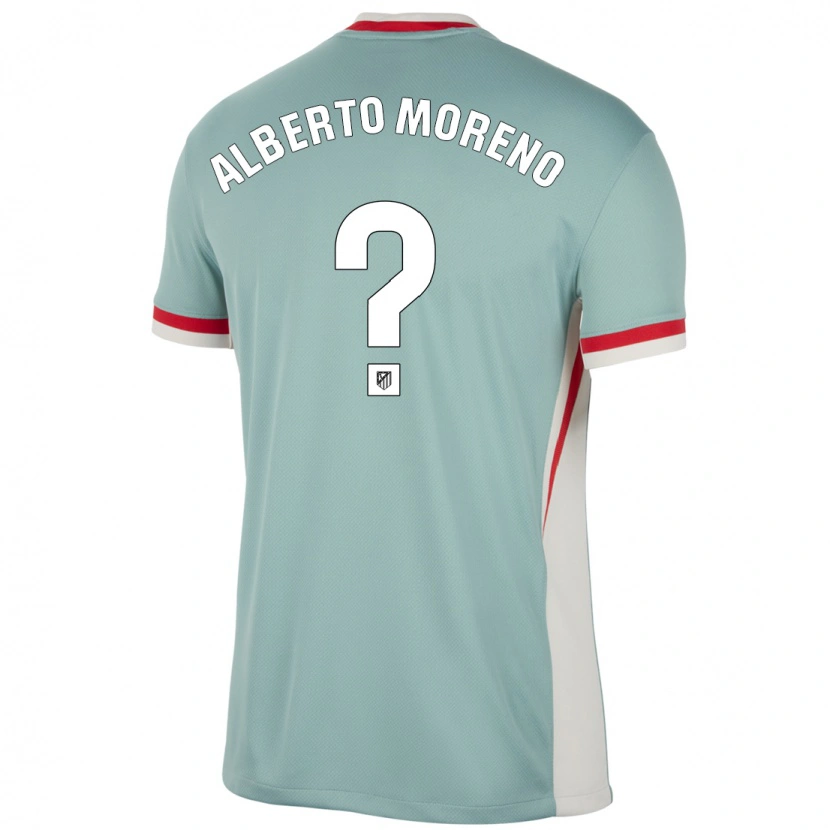 Danxen Kinderen Alberto Moreno #0 Lichtbeige Blauw Uitshirt Uittenue 2024/25 T-Shirt