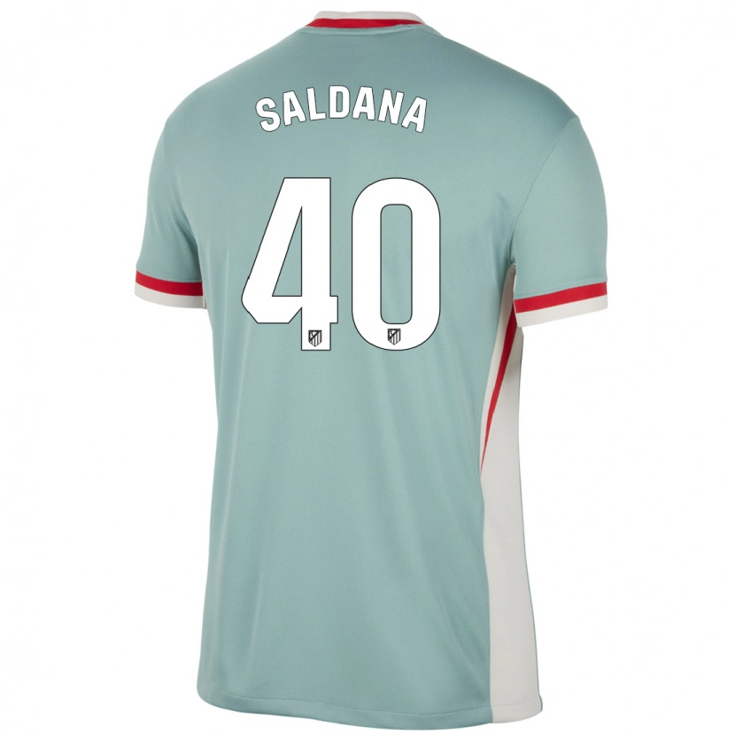 Danxen Kinderen Jose Saldana #40 Lichtbeige Blauw Uitshirt Uittenue 2024/25 T-Shirt