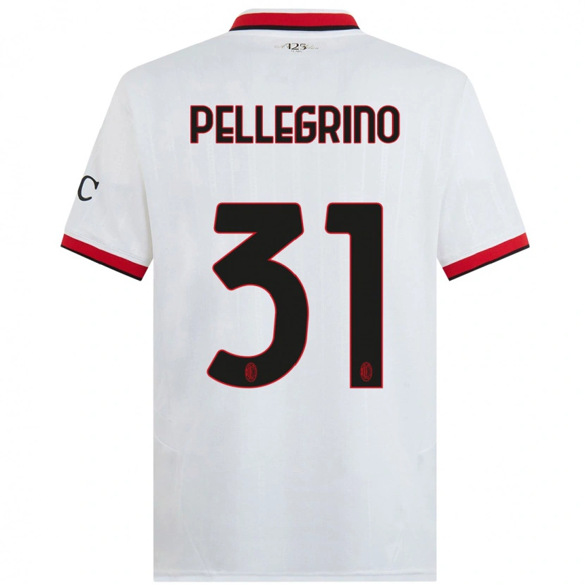 Danxen Kinderen Marco Pellegrino #31 Wit Zwart Rood Uitshirt Uittenue 2024/25 T-Shirt