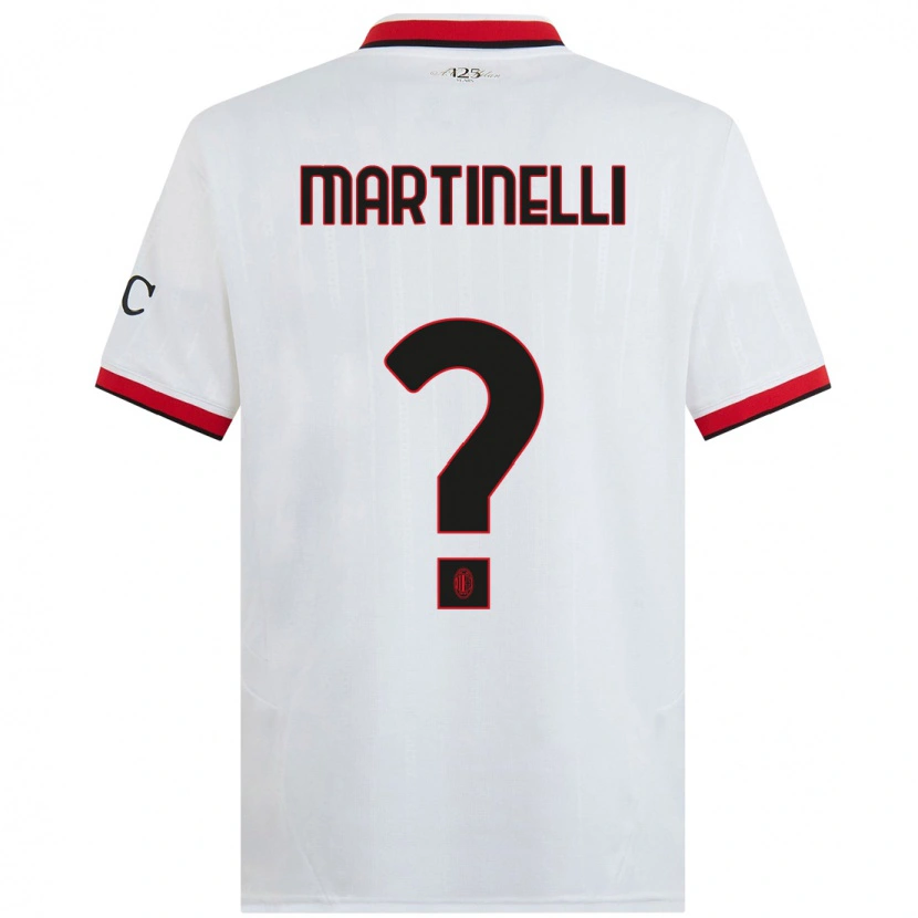 Danxen Kinderen Riccardo Martinelli #0 Wit Zwart Rood Uitshirt Uittenue 2024/25 T-Shirt