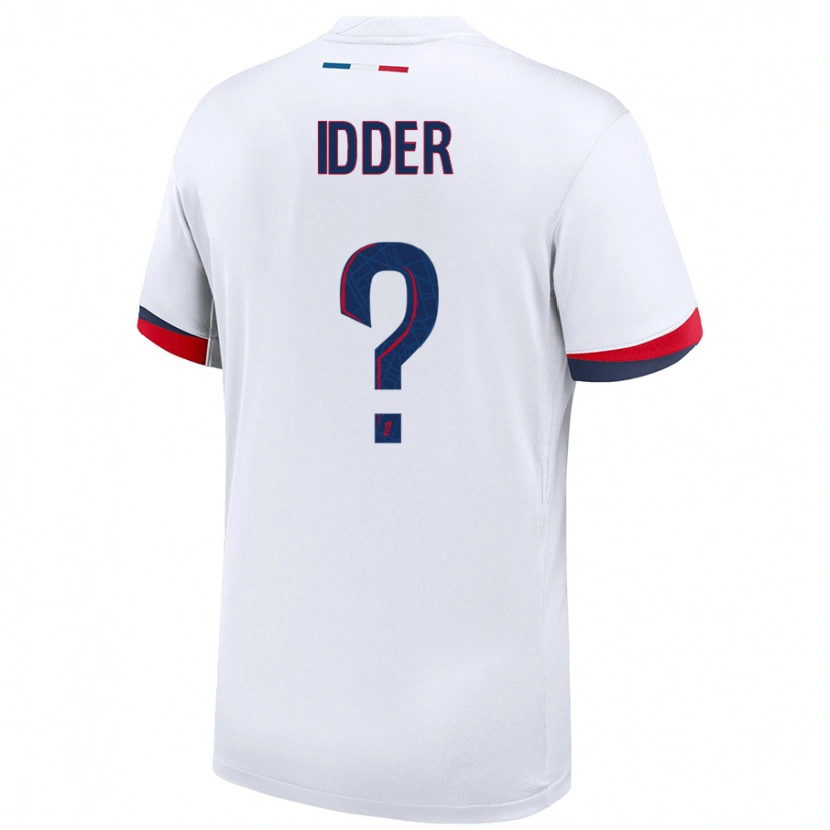 Danxen Kinderen Younes Idder #0 Wit Blauw Rood Uitshirt Uittenue 2024/25 T-Shirt