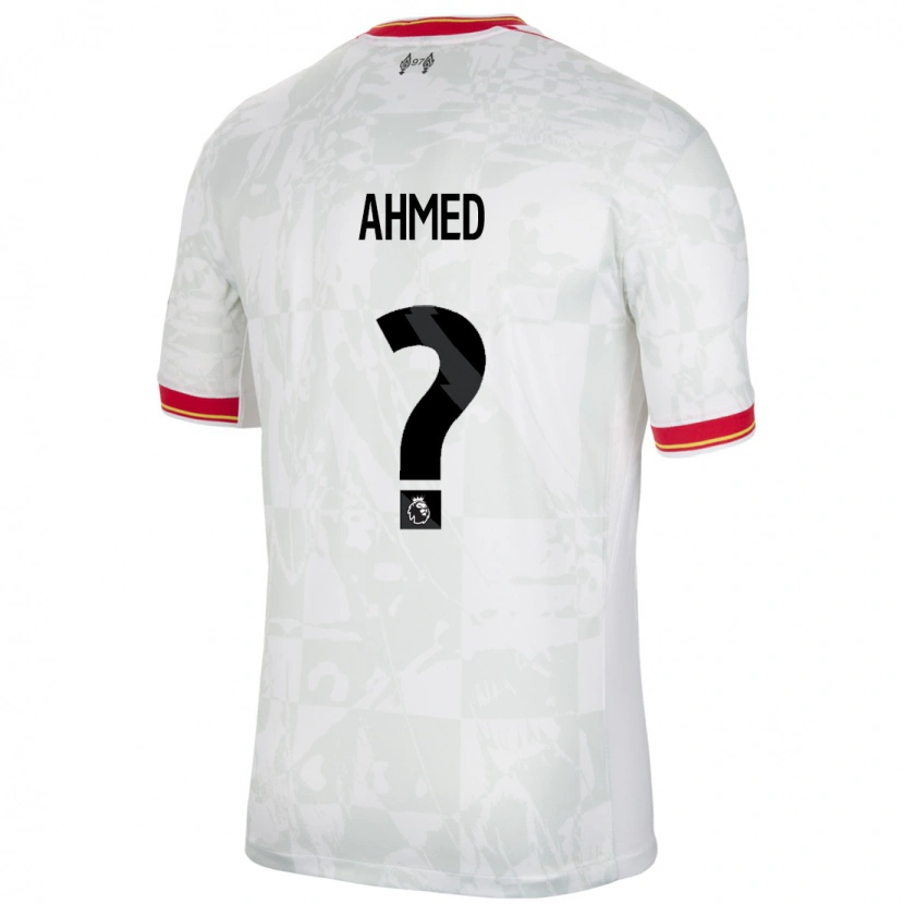 Danxen Kinderen Karim Ahmed #0 Wit Rood Zwart Thuisshirt Derde Tenue 2024/25 T-Shirt