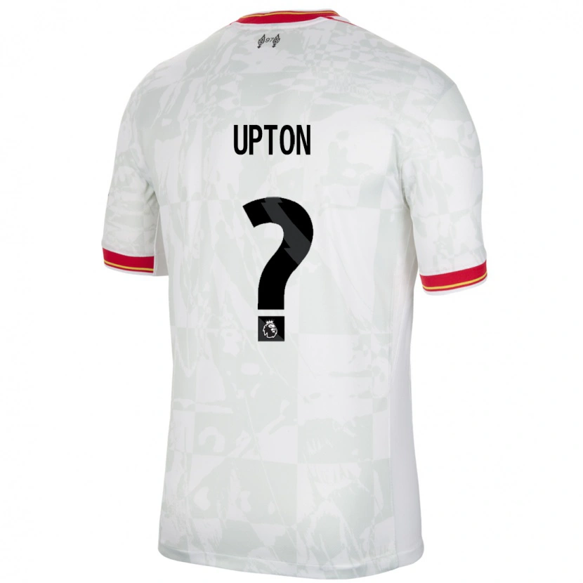 Danxen Kinderen Joe Upton #0 Wit Rood Zwart Thuisshirt Derde Tenue 2024/25 T-Shirt