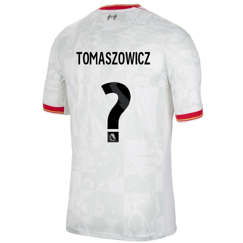 Danxen Kinderen Aiden Tomaszowicz #0 Wit Rood Zwart Thuisshirt Derde Tenue 2024/25 T-Shirt