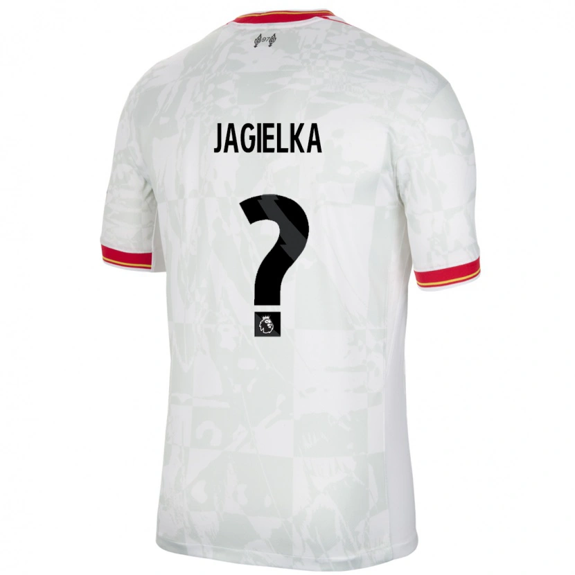 Danxen Kinderen Zac Jagielka #0 Wit Rood Zwart Thuisshirt Derde Tenue 2024/25 T-Shirt