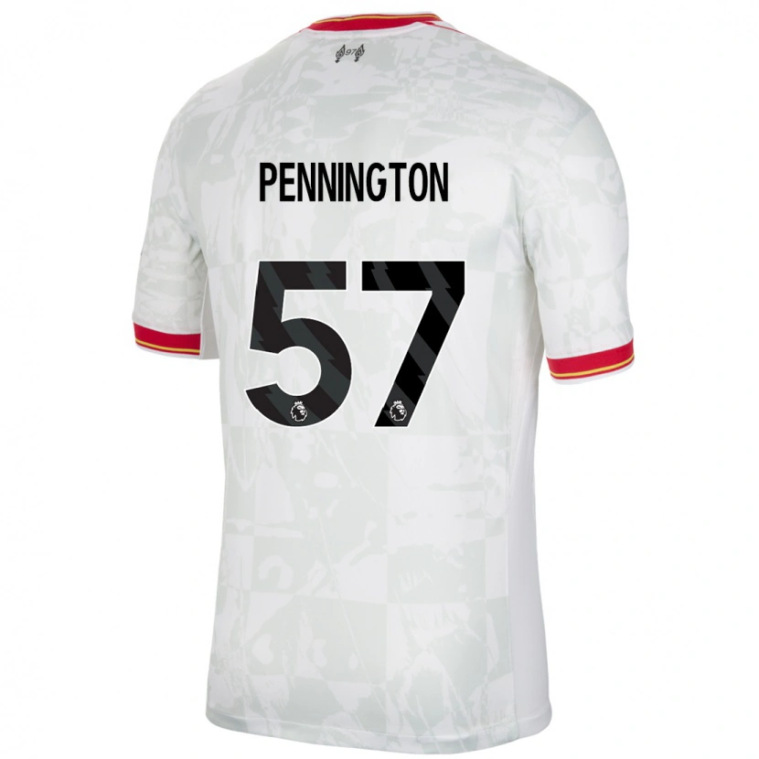 Danxen Kinderen Cody Pennington #57 Wit Rood Zwart Thuisshirt Derde Tenue 2024/25 T-Shirt