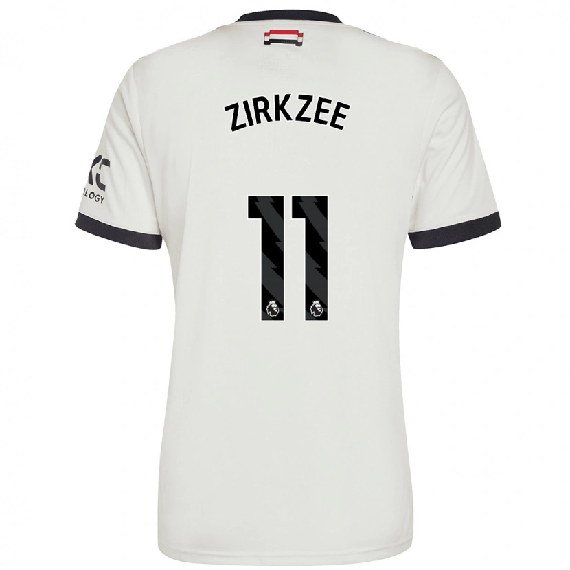 Danxen Kinderen Joshua Zirkzee #11 Gebroken Wit Thuisshirt Derde Tenue 2024/25 T-Shirt