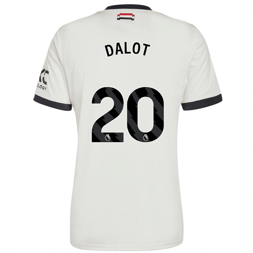 Danxen Kinderen Diogo Dalot #20 Gebroken Wit Thuisshirt Derde Tenue 2024/25 T-Shirt