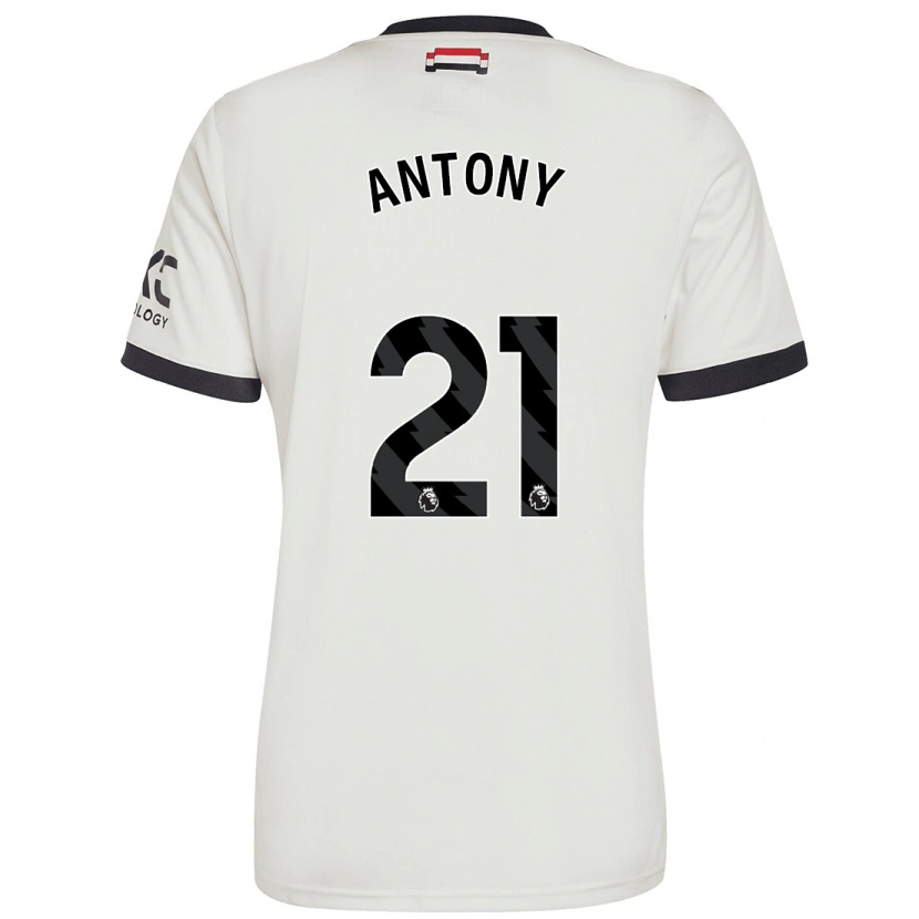 Danxen Kinderen Antony #21 Gebroken Wit Thuisshirt Derde Tenue 2024/25 T-Shirt