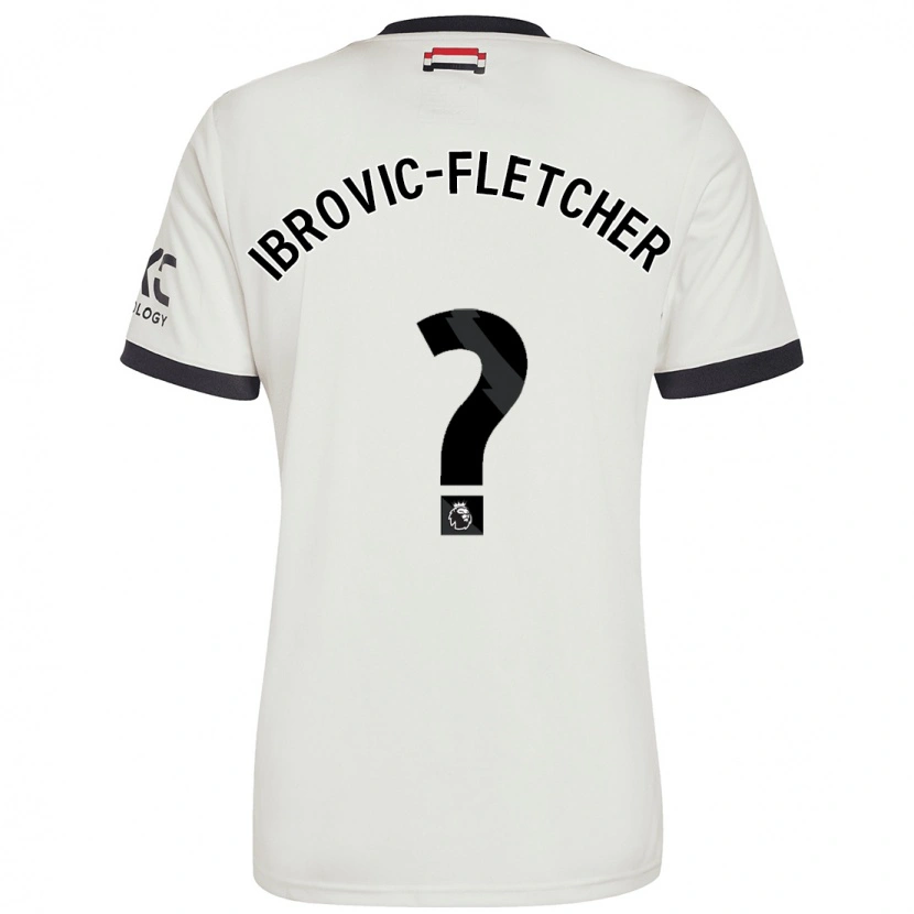 Danxen Kinderen Edward Ibrovic-Fletcher #0 Gebroken Wit Thuisshirt Derde Tenue 2024/25 T-Shirt