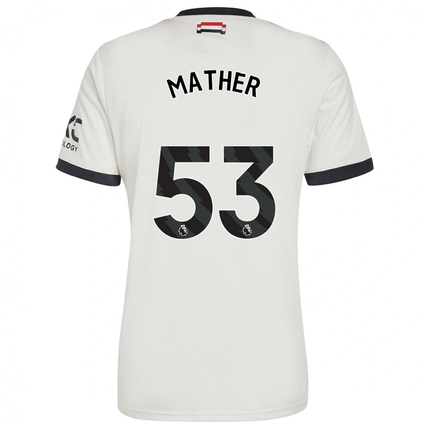 Danxen Kinderen Sam Mather #53 Gebroken Wit Thuisshirt Derde Tenue 2024/25 T-Shirt