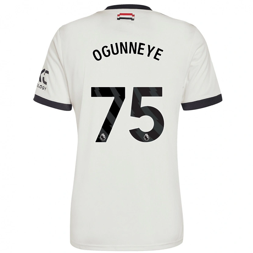 Danxen Kinderen Habeeb Ogunneye #75 Gebroken Wit Thuisshirt Derde Tenue 2024/25 T-Shirt