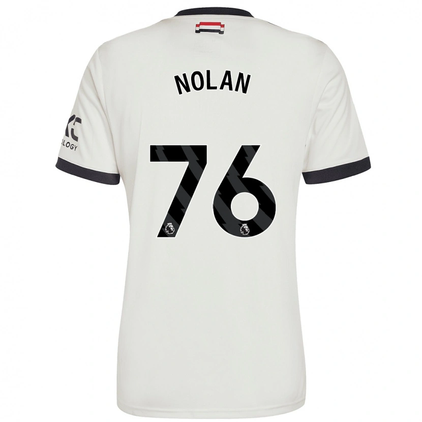 Danxen Kinderen James Nolan #76 Gebroken Wit Thuisshirt Derde Tenue 2024/25 T-Shirt