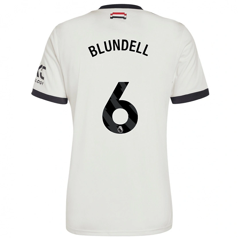 Danxen Kinderen Hannah Blundell #6 Gebroken Wit Thuisshirt Derde Tenue 2024/25 T-Shirt