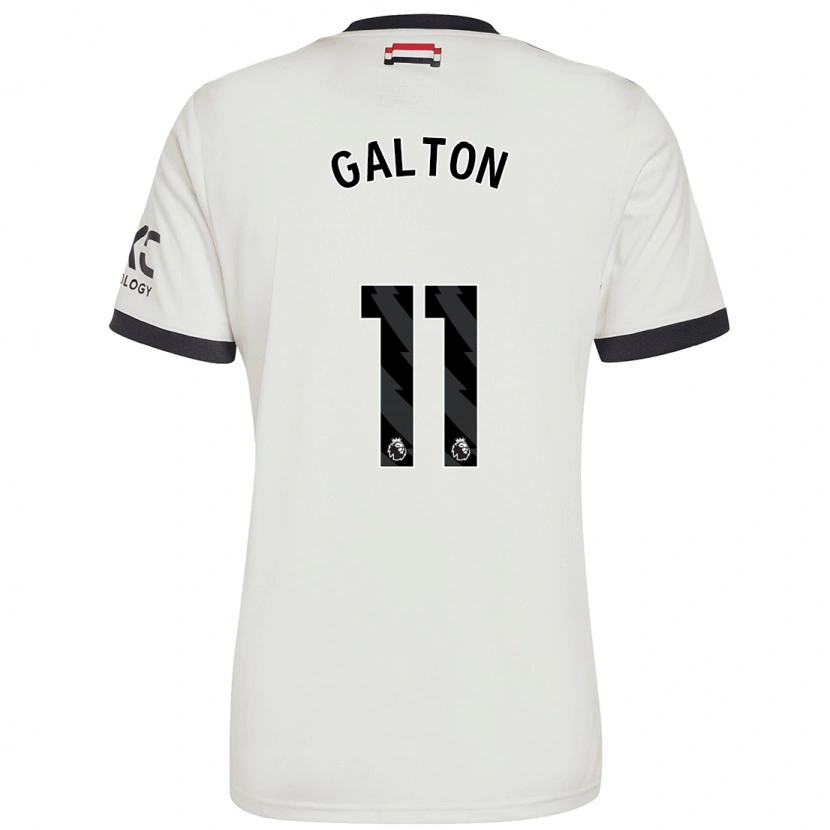 Danxen Kinderen Leah Galton #11 Gebroken Wit Thuisshirt Derde Tenue 2024/25 T-Shirt