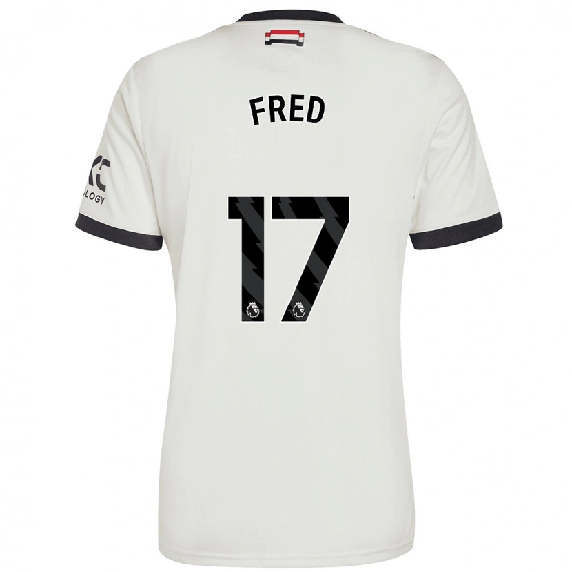 Danxen Kinderen Fred #17 Gebroken Wit Thuisshirt Derde Tenue 2024/25 T-Shirt