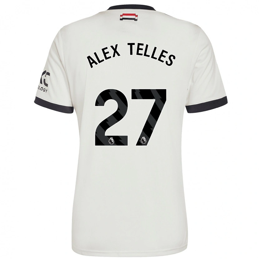 Danxen Kinderen Alex Nicolao Telles #27 Gebroken Wit Thuisshirt Derde Tenue 2024/25 T-Shirt