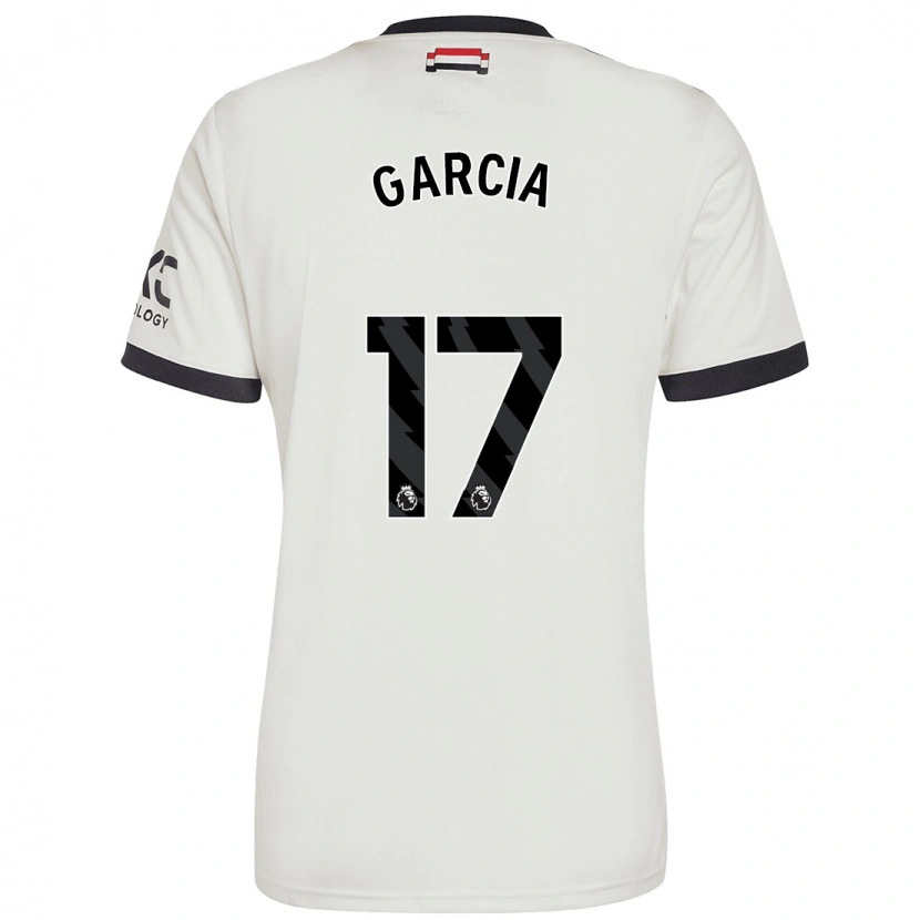 Danxen Kinderen Lucia Garcia #17 Gebroken Wit Thuisshirt Derde Tenue 2024/25 T-Shirt