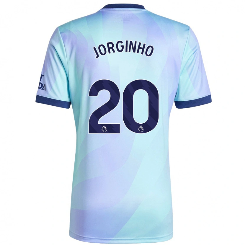 Danxen Kinderen Jorginho #20 Aqua Thuisshirt Derde Tenue 2024/25 T-Shirt