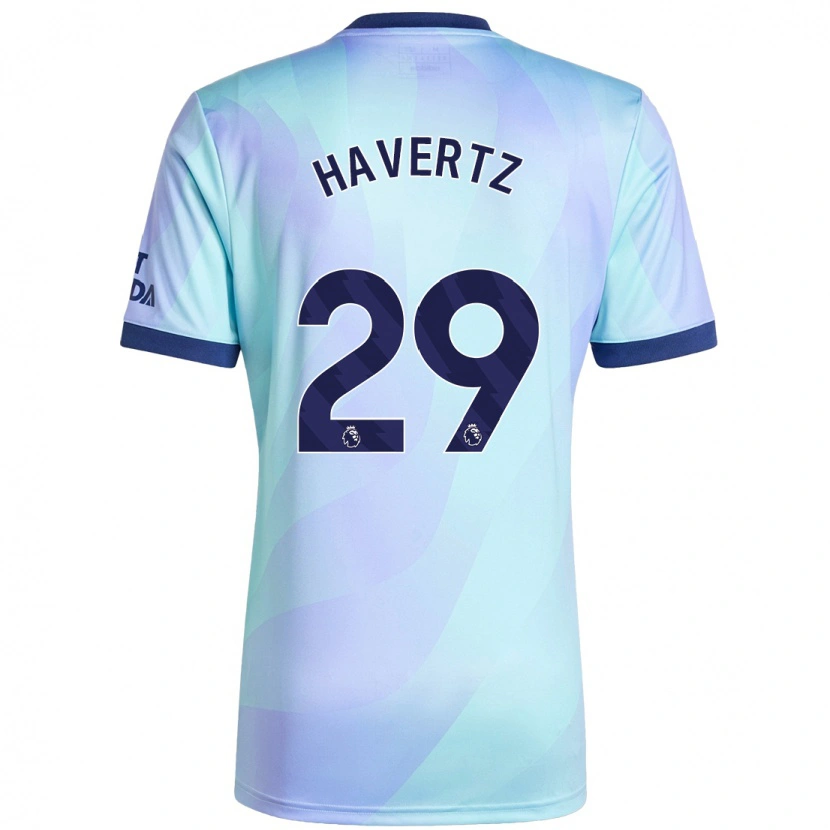 Danxen Kinderen Kai Havertz #29 Aqua Thuisshirt Derde Tenue 2024/25 T-Shirt