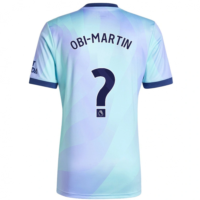 Danxen Kinderen Chido Obi-Martin #0 Aqua Thuisshirt Derde Tenue 2024/25 T-Shirt