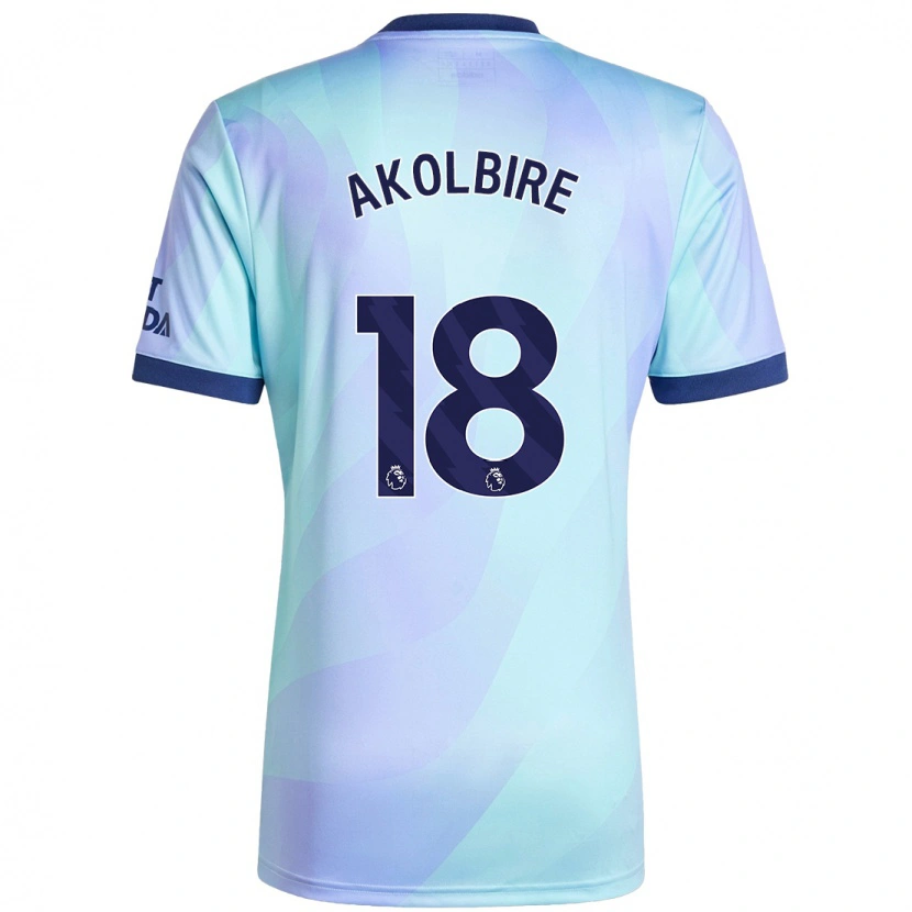 Danxen Kinderen Bless Akolbire #18 Aqua Thuisshirt Derde Tenue 2024/25 T-Shirt