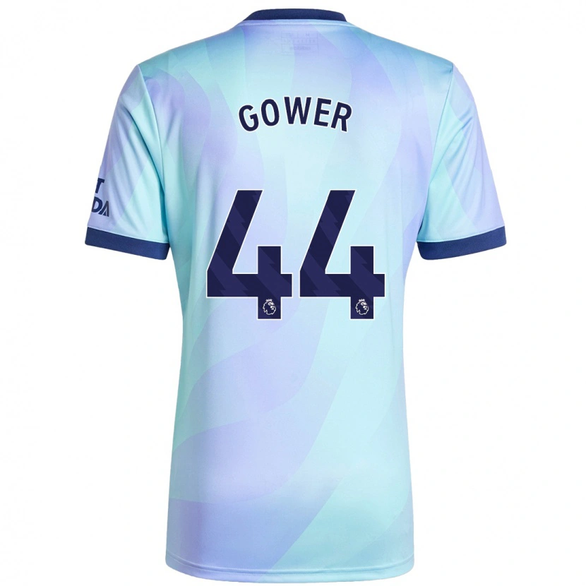 Danxen Kinderen Jimi Gower #44 Aqua Thuisshirt Derde Tenue 2024/25 T-Shirt