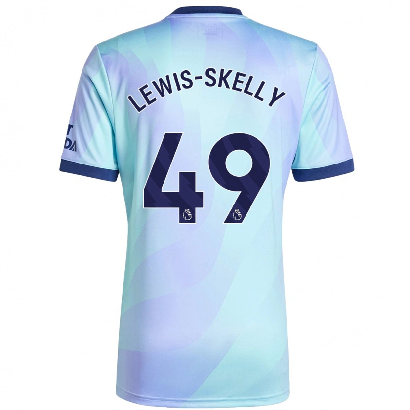 Danxen Kinderen Myles Lewis-Skelly #49 Aqua Thuisshirt Derde Tenue 2024/25 T-Shirt