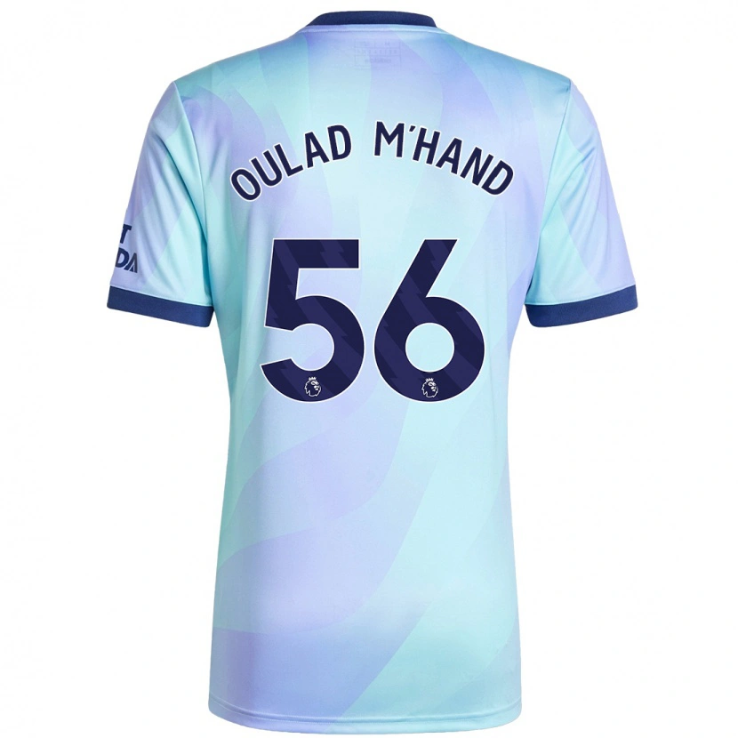 Danxen Kinderen Salah-Eddine Oulad M'hand #56 Aqua Thuisshirt Derde Tenue 2024/25 T-Shirt