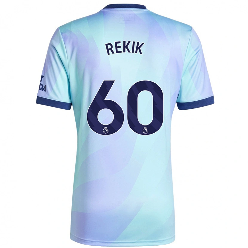 Danxen Kinderen Omar Rekik #60 Aqua Thuisshirt Derde Tenue 2024/25 T-Shirt