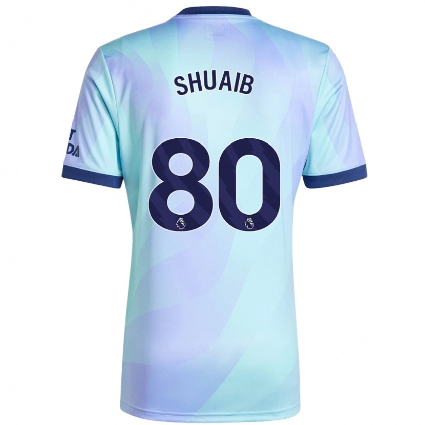 Danxen Kinderen Zac Shuaib #80 Aqua Thuisshirt Derde Tenue 2024/25 T-Shirt