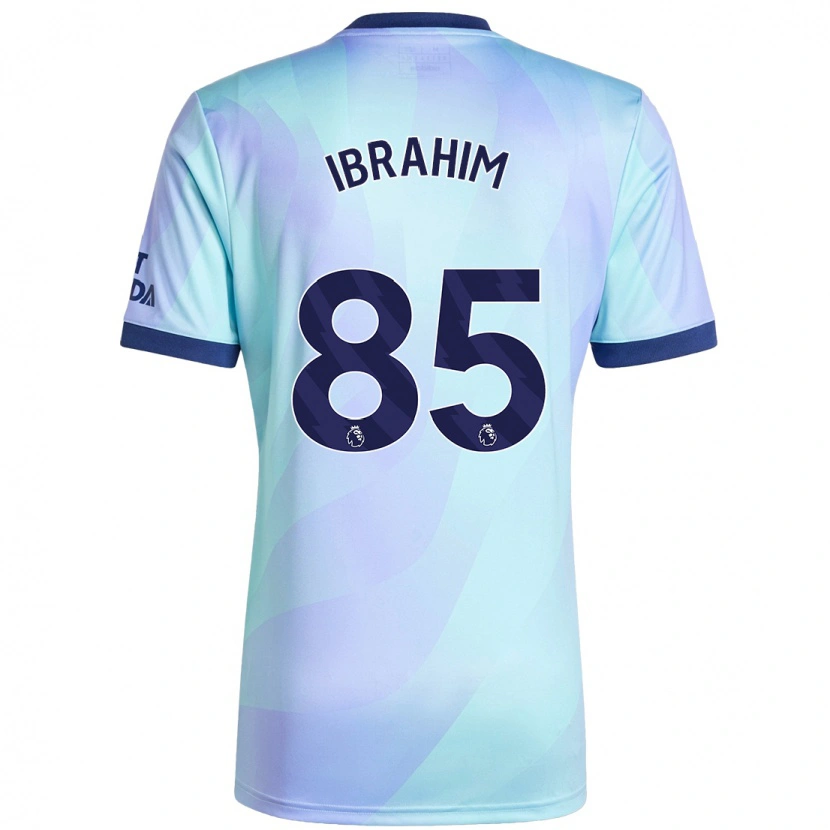 Danxen Kinderen Ife Ibrahim #85 Aqua Thuisshirt Derde Tenue 2024/25 T-Shirt