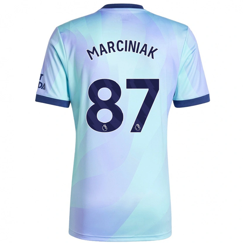 Danxen Kinderen Alex Marciniak #87 Aqua Thuisshirt Derde Tenue 2024/25 T-Shirt