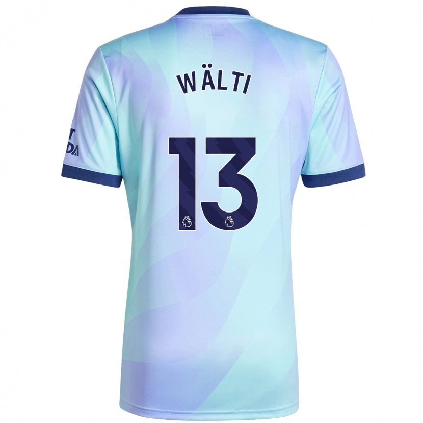 Danxen Kinderen Lia Wälti #13 Aqua Thuisshirt Derde Tenue 2024/25 T-Shirt